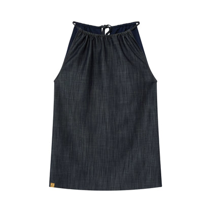 Lyocell Textured Sleeveless Top