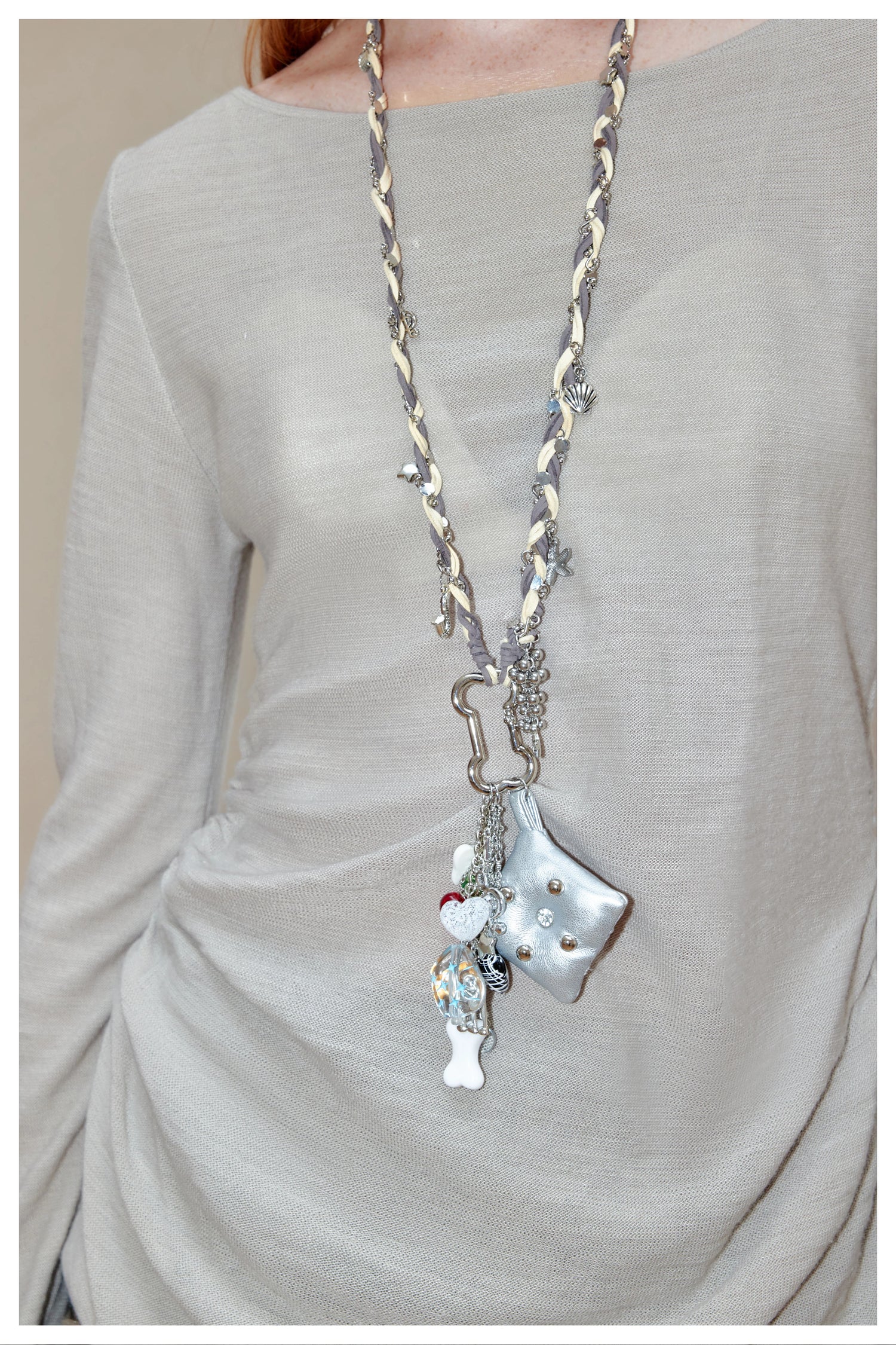 Handmade Punk Long Sweater Chain Necklace