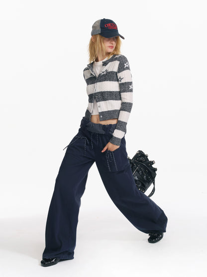 Star Pattern Wool Knit Sweater