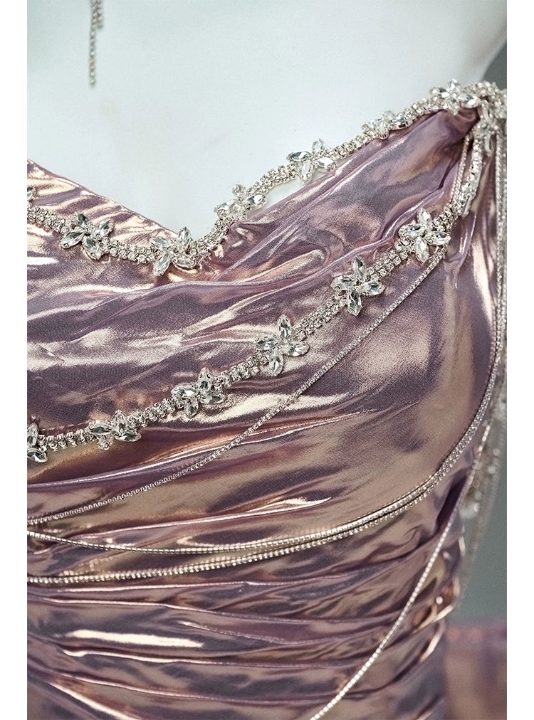 Iridescent Candy-Film Sculpted Couture Gown