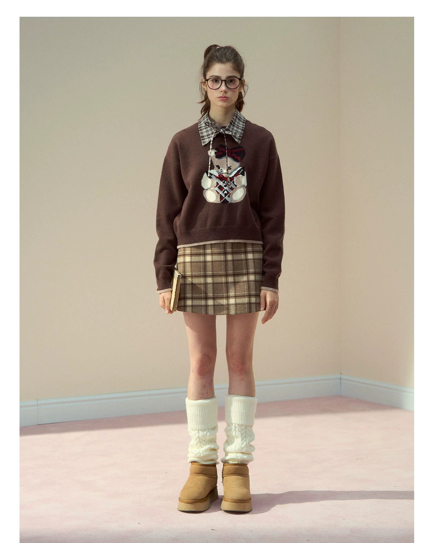 Bunny Diary Collar Sweater