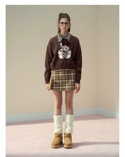 Bunny Diary Collar Sweater