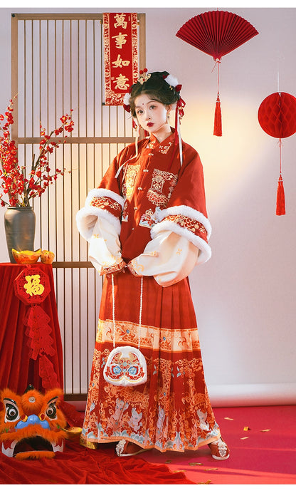 &quot;龙宝送福&quot;Ming-Dynasty Hanfu Set - CHINASQUAD