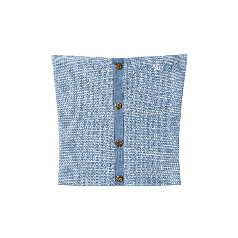 Nomadic Rider Textured Knit Bandeau Top