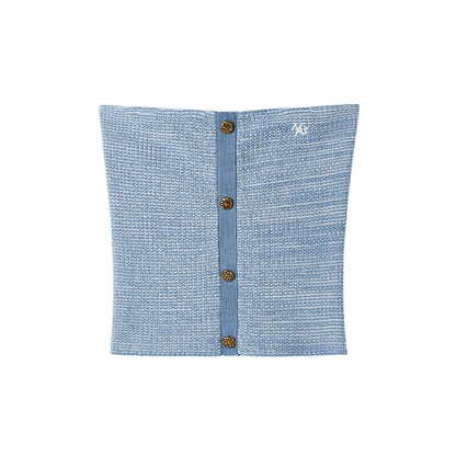 Nomadic Rider Textured Knit Bandeau Top