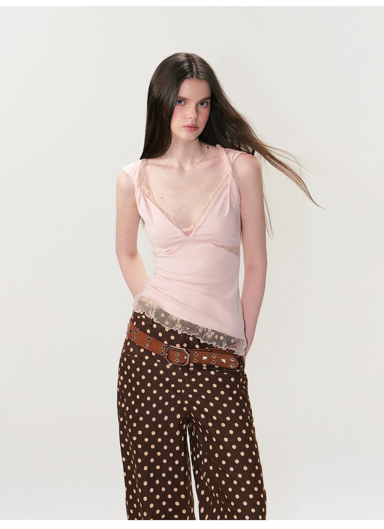 The NeverMore Vintage Studded Leather Belt NeverMore