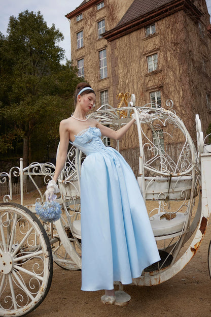 Cinderella Princess Satin Corset Gown