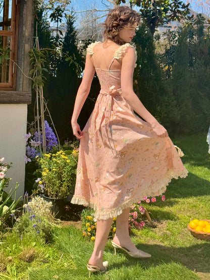 Daisy Kite French Vintage Floral Lace Dress