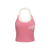 Logo Kniited Halter Tank Top - CHINASQUAD