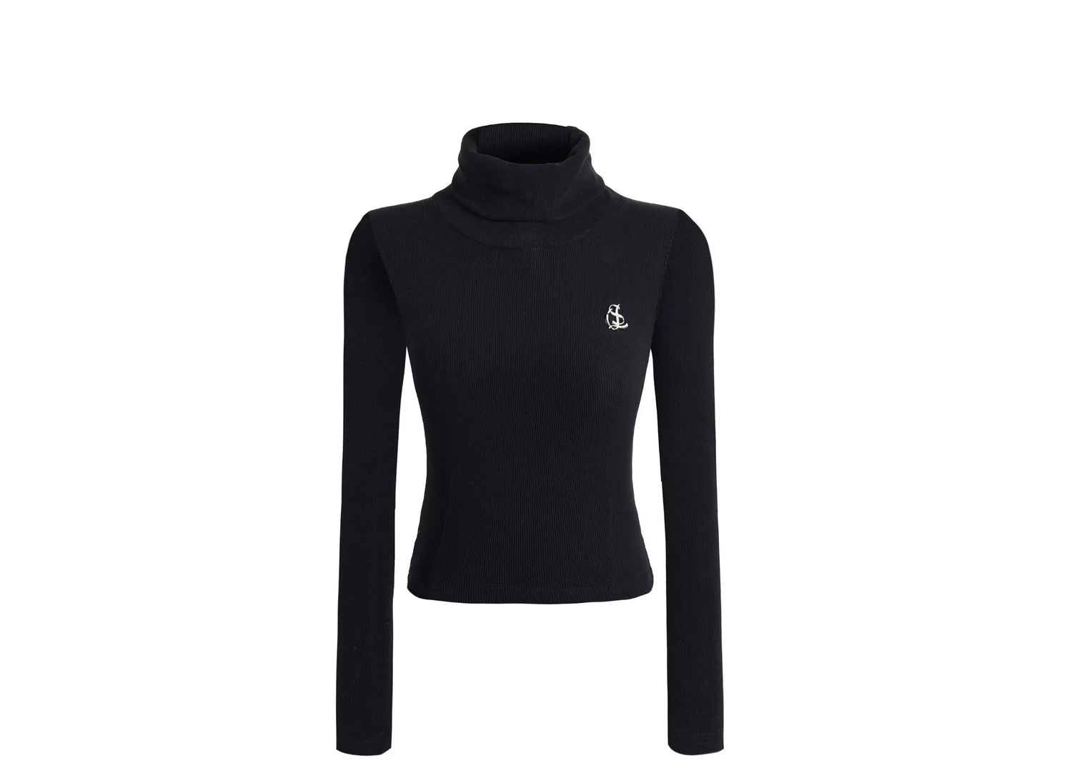 High-Neck Stretch Knit Base Layer