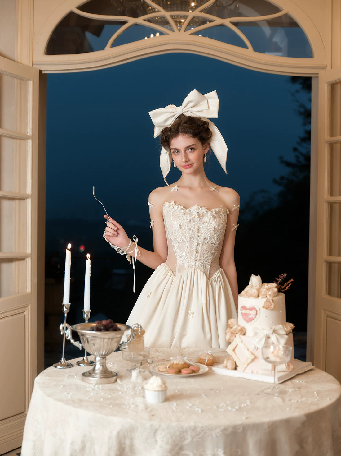 French Corset Sleeveless Party Dress