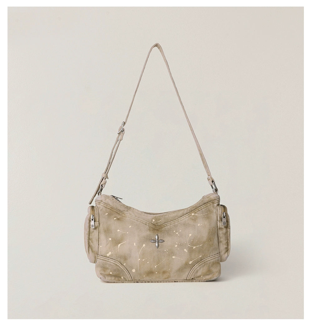 Wild Origin Washed Denim Shoulder Bag