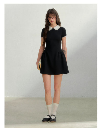 Vintage Crystal Collar Air Layer Princess Dress