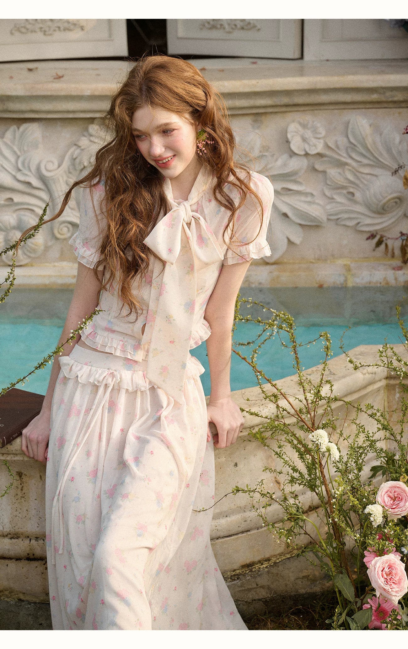 Island Holiday Chiffon Printed Set