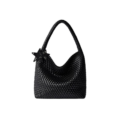 Large Woven Hobo Tote Shoulder Bag ECODAY