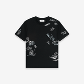 Graffiti Print Short Sleeve T-Shirt - CHINASQUAD