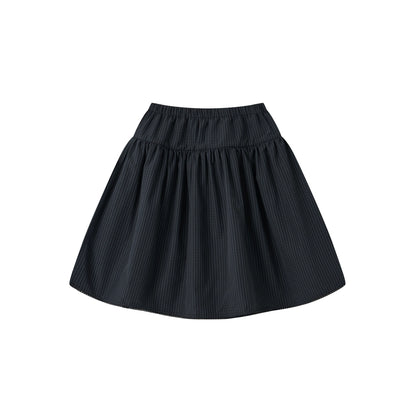 Vintage Floral Waist-Cinching Two-Piece Skirt Set