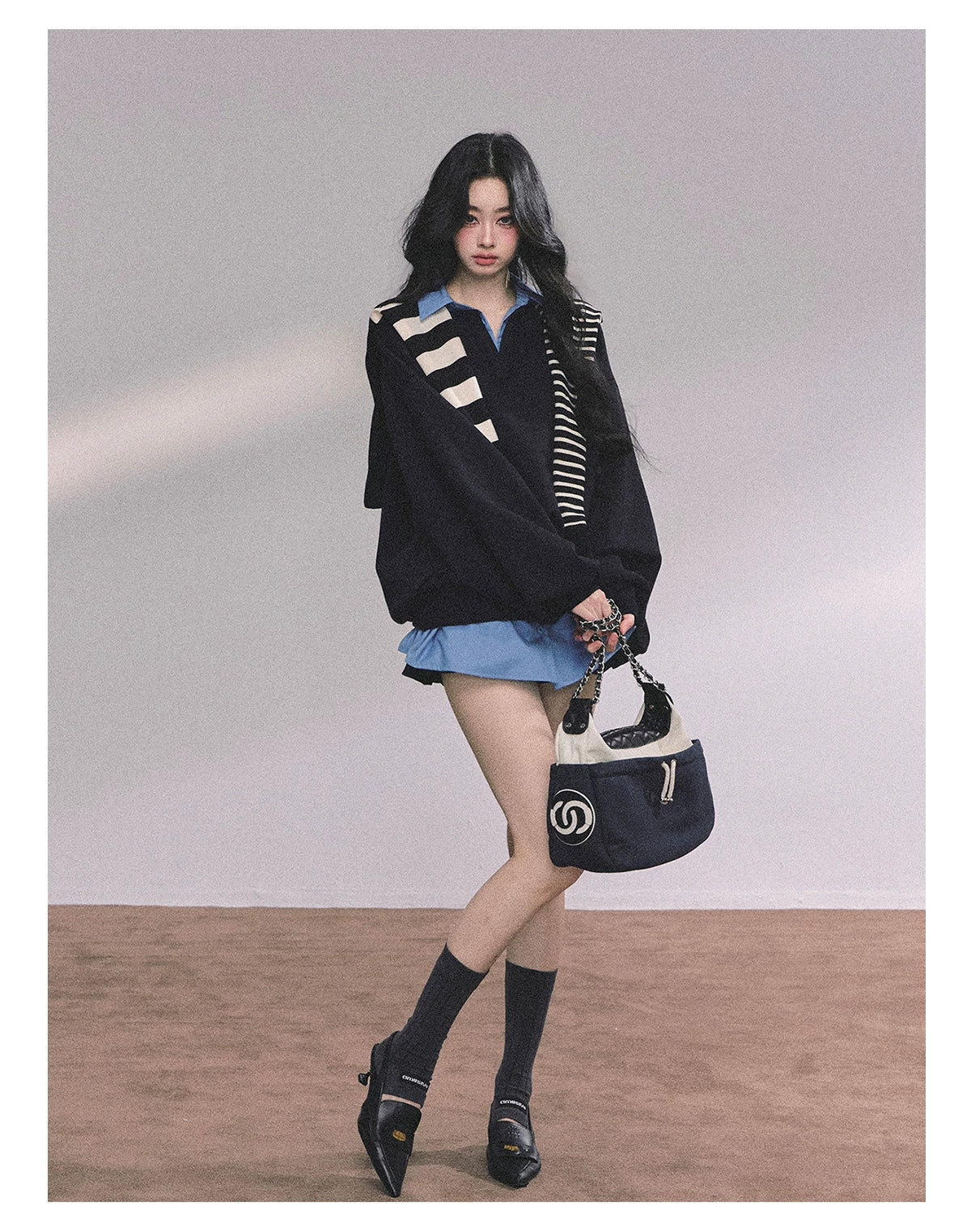 Two-Piece American Oversized Sweatshirt