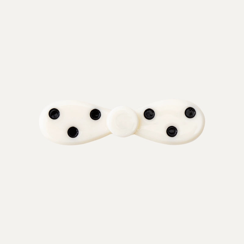 Polka Dot Bow Hairclip - CHINASQUAD