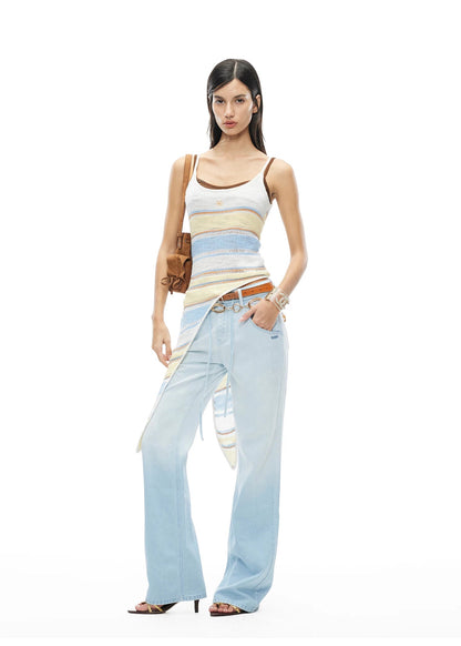 Marfi Striped Spliced Camisole