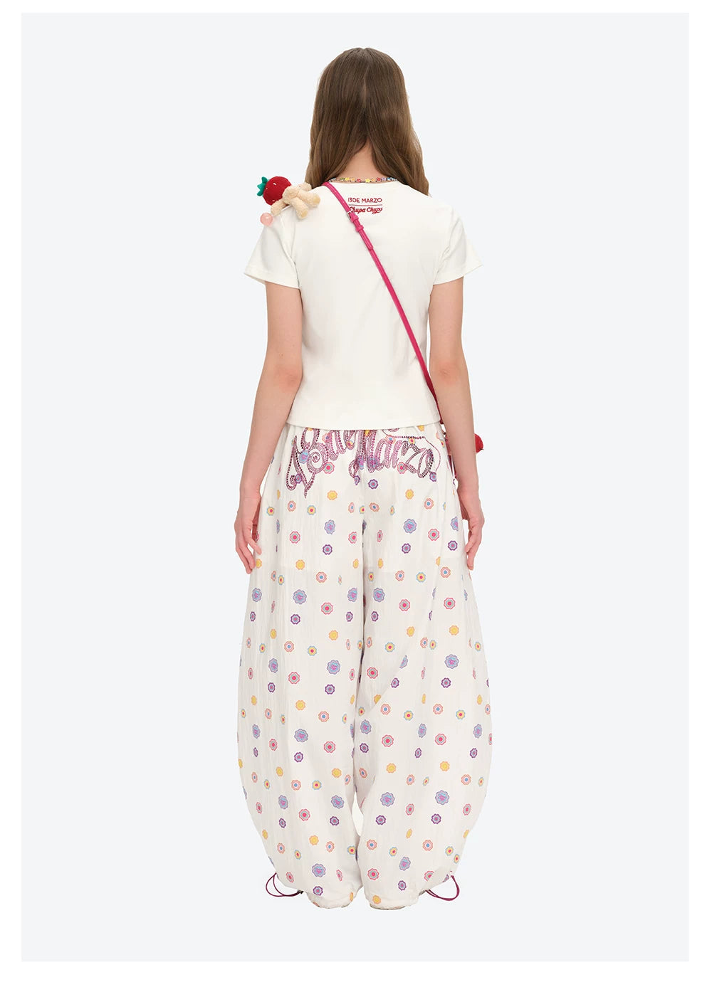 Fruit Illustration Fitted Cropped T-shirt