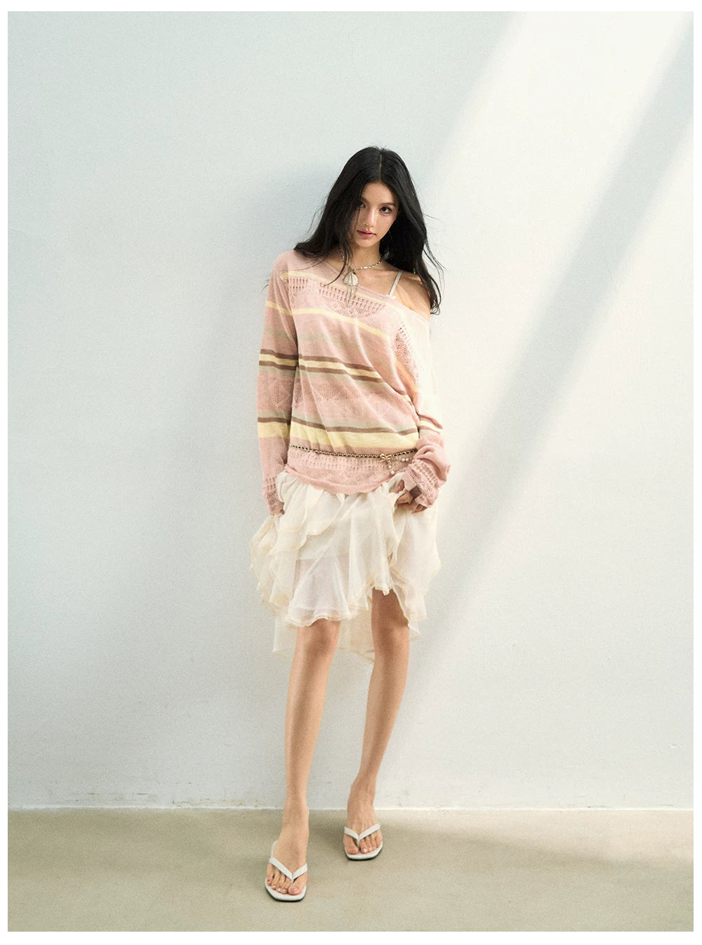 Asymmetric Flowing Chiffon Vacation Skirt