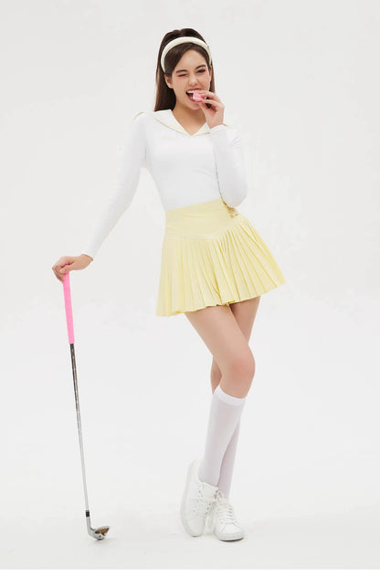 Golf Sailor Collar Shirt &amp; Skirt Set