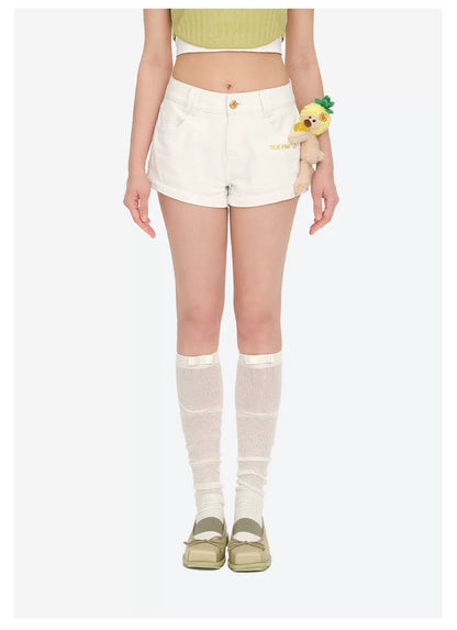 Lollipop V-Waist Slim-Fit Shorts