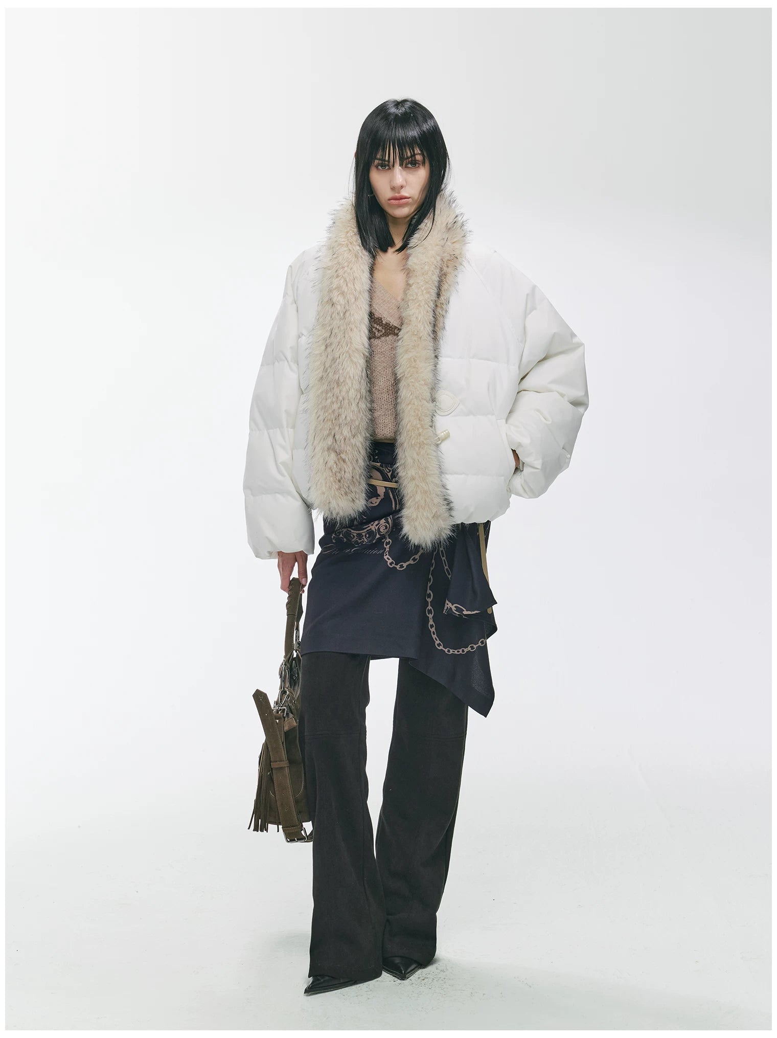 90% Duck Down Fur-Trimmed Parka