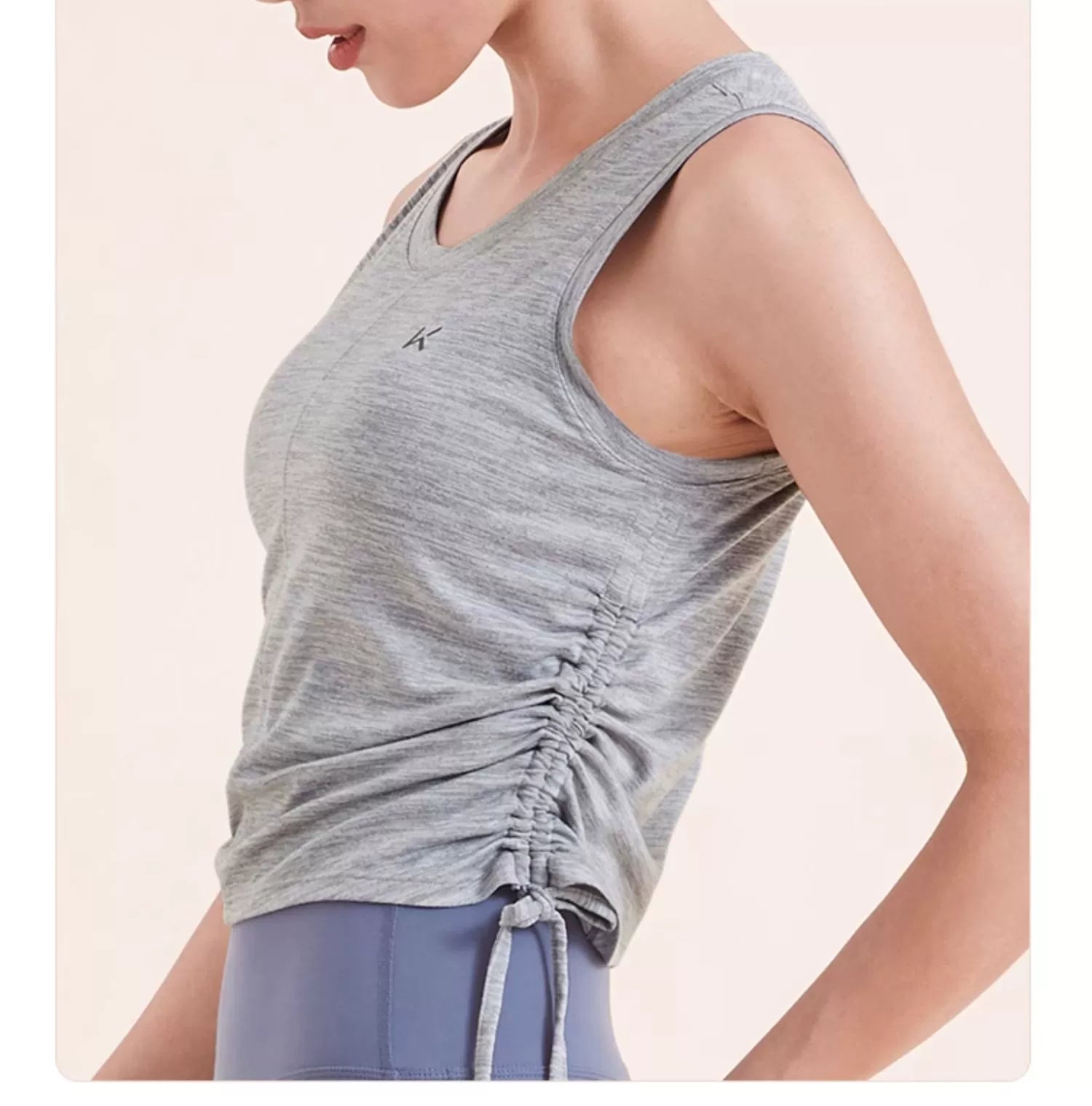 Round-neck Quick-dry Loose-fit Sports Tank Top