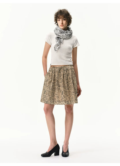 Lyocell Linen Leopard Top