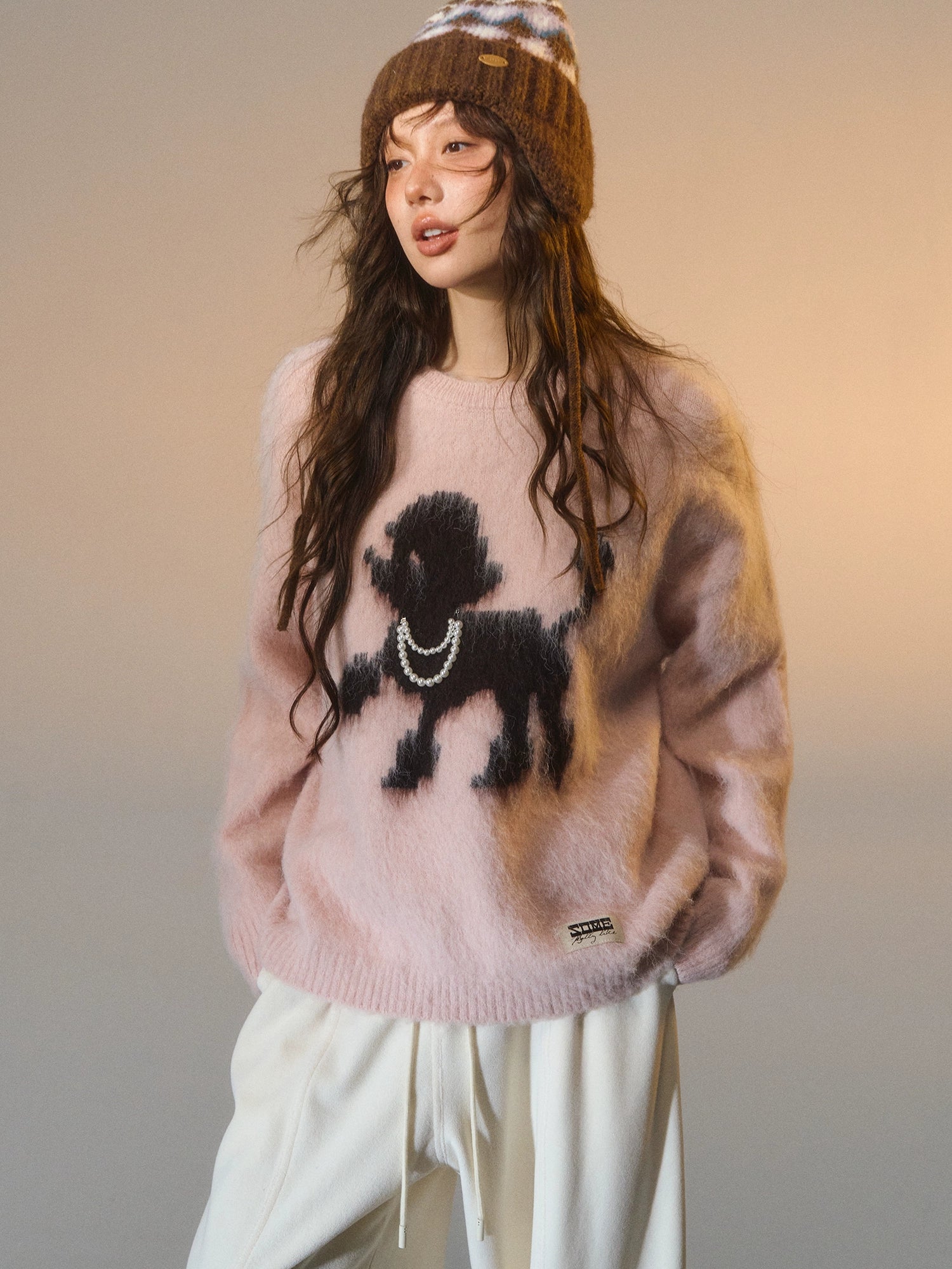Playful Puppy Crewneck Sweater