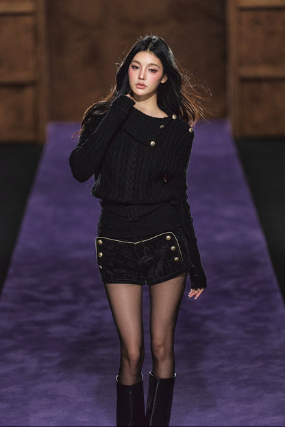 Australian Wool Cable Knit Turtleneck Sweater