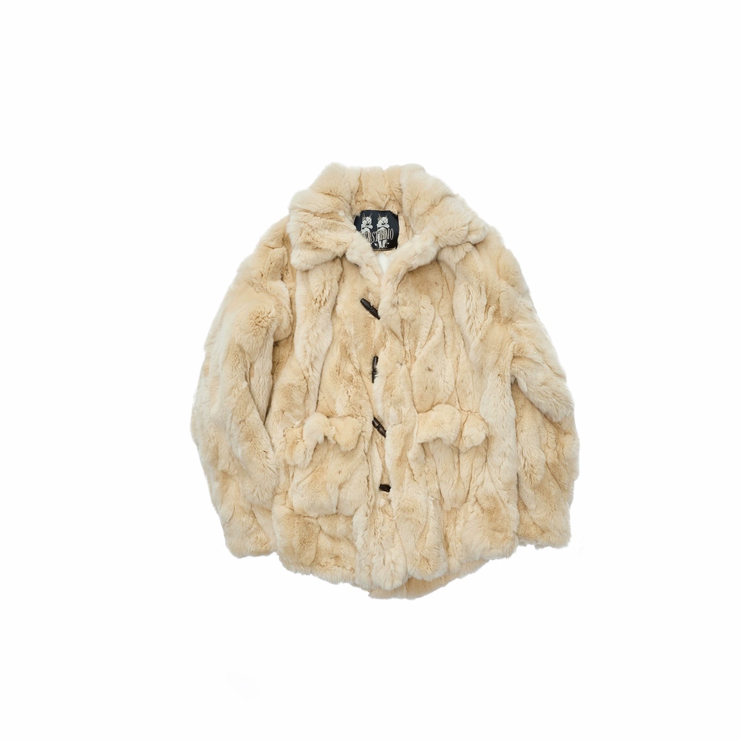 Heavycrafted Rex Rabbit Fur Panel Shirt Jacket