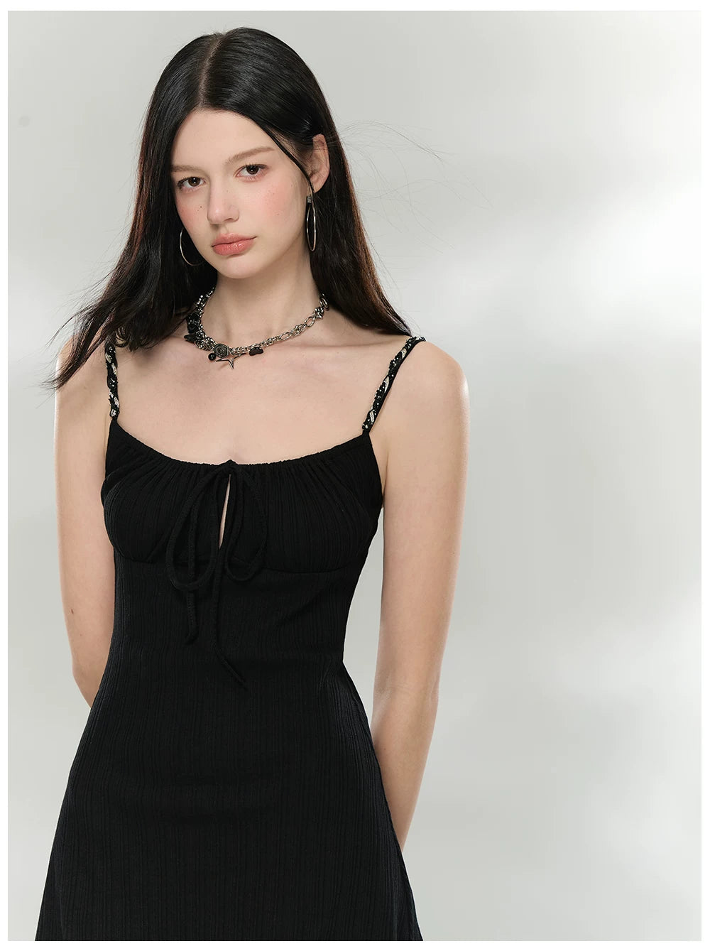 Avocado Green Slim-Fit Midi Slip Dress