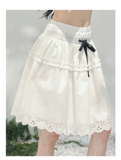 “Spring Meadow” Embroidered Bubble Skirt