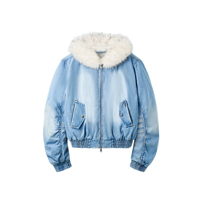 Lynx Denim Puffer Jacket