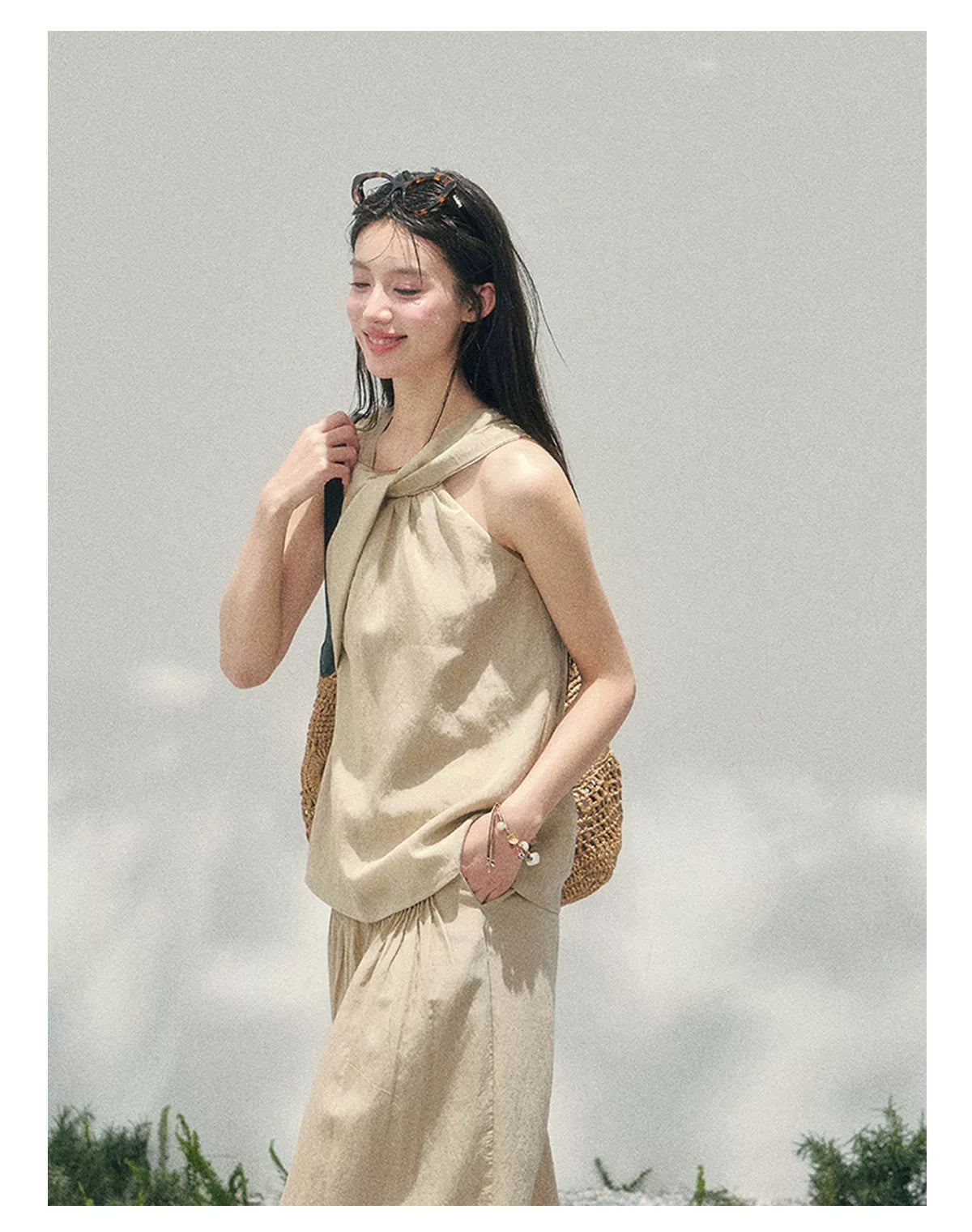 Soft Khaki Relaxed Set