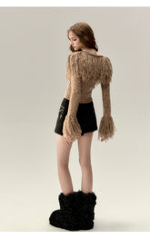 Fringe Knit Sweater - CHINASQUAD