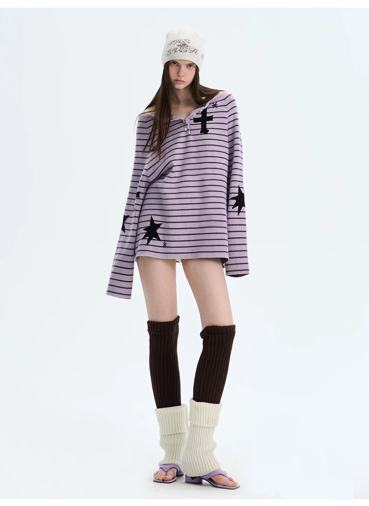 Retro Jacquard Knit Beanie