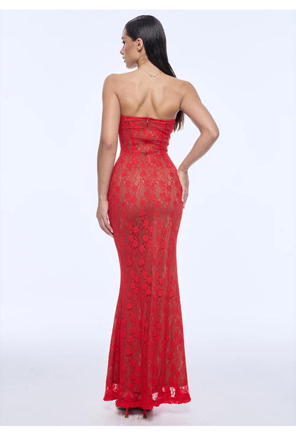 Lace Mermaid Maxi Dress