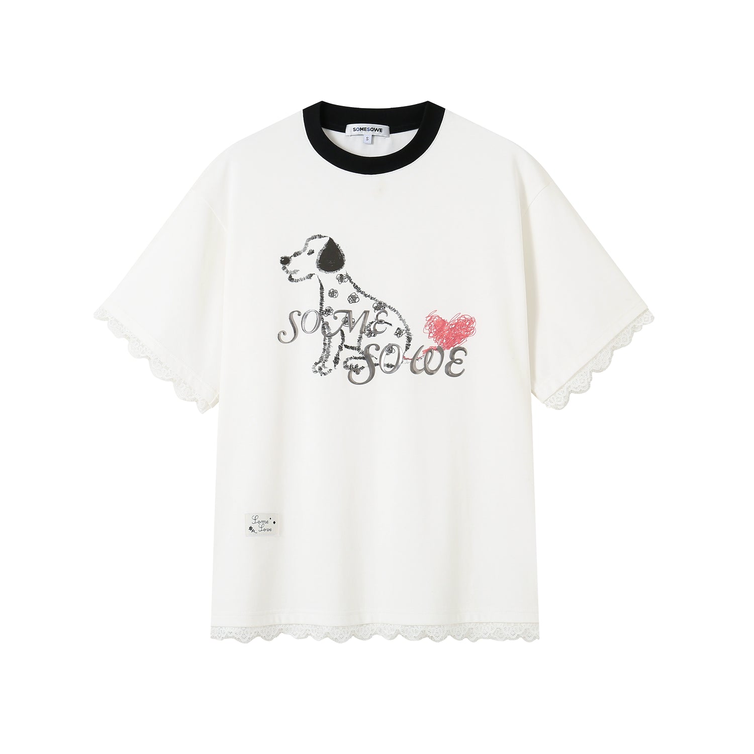 White Spotted Puppy Love T-shirt