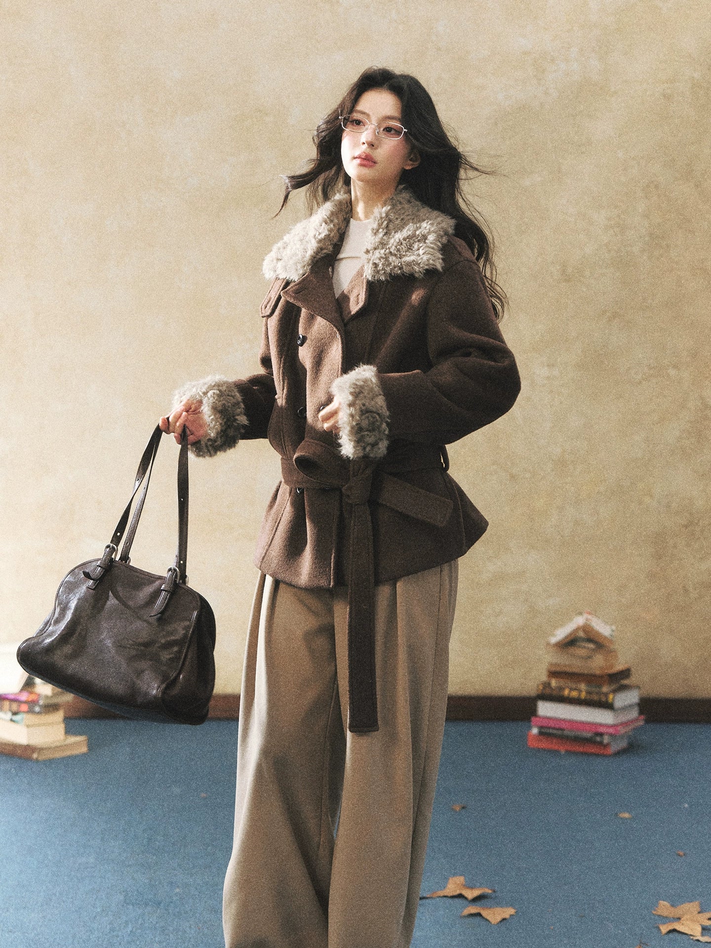 Double-Breasted Wool-Blend Jacket