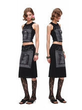 Vintage Frame Dog Print Tank & Midi Skirt Set 1Jinn Studio