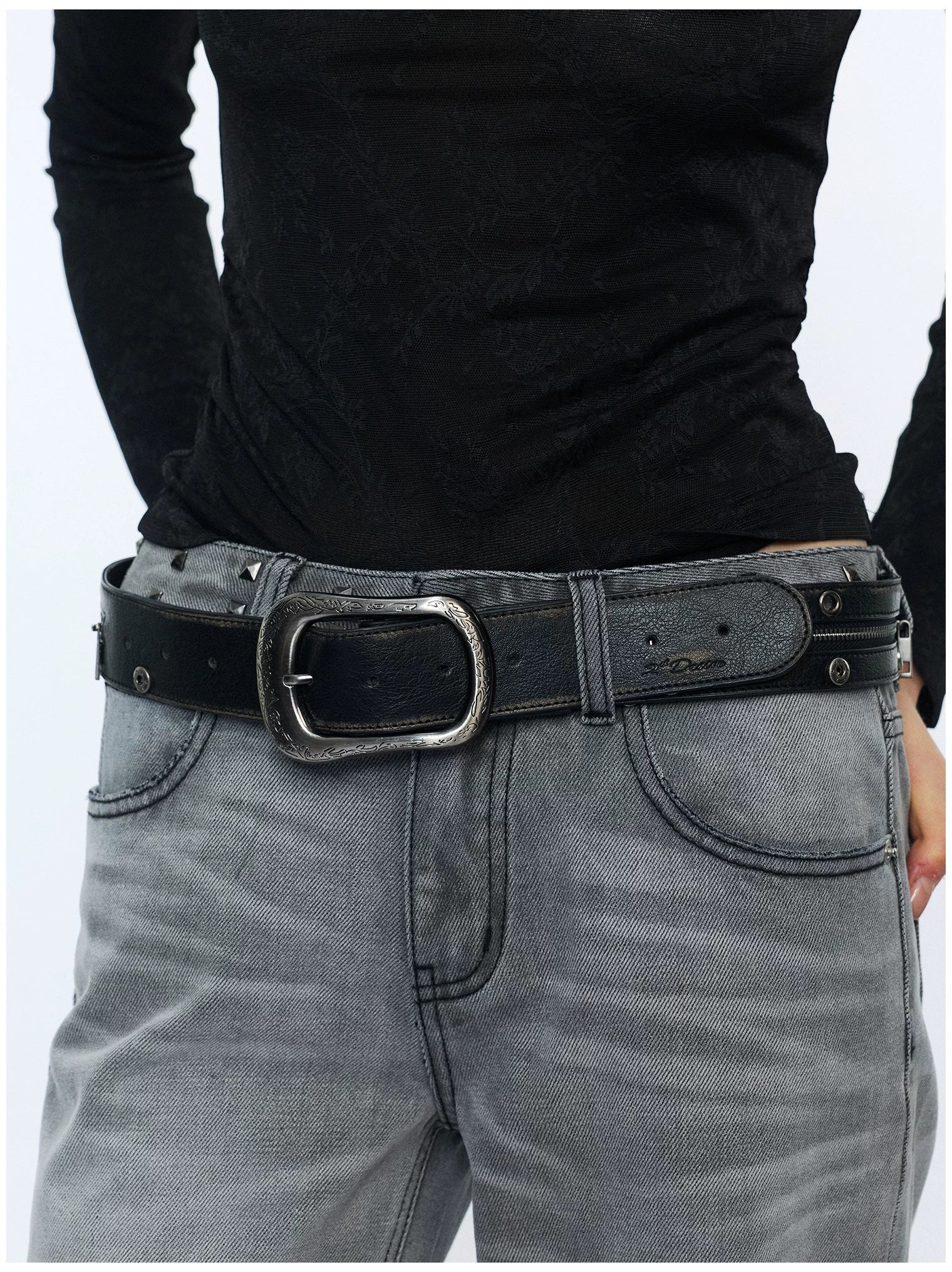 Vintage Detachable Buckle Zip Waist Bag Belt