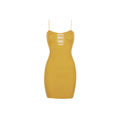 Hollow-out Heart-shaped Strap Dress - CHINASQUAD
