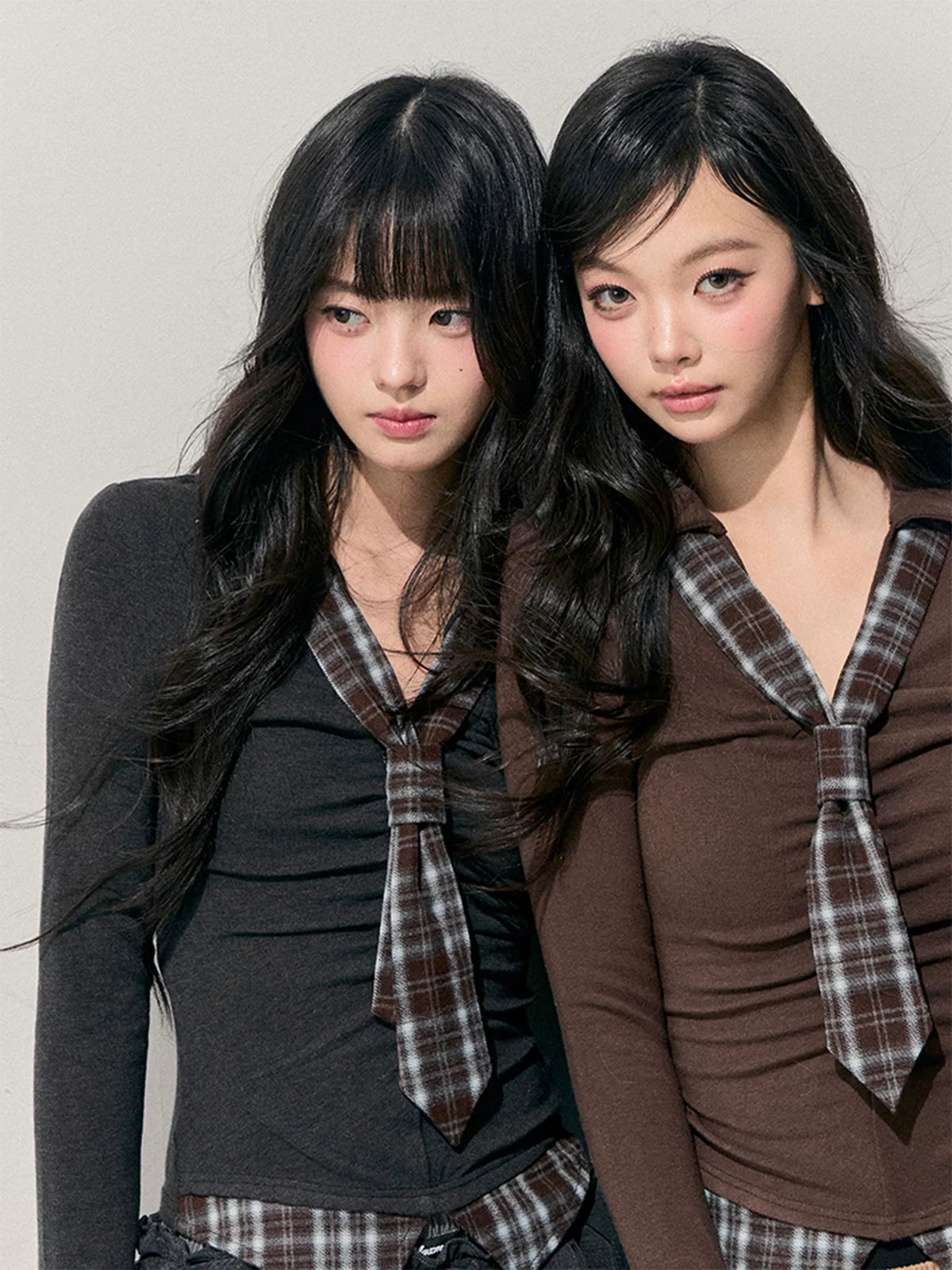 V-Neck Long Sleeve Slim-Fit T-Shirt