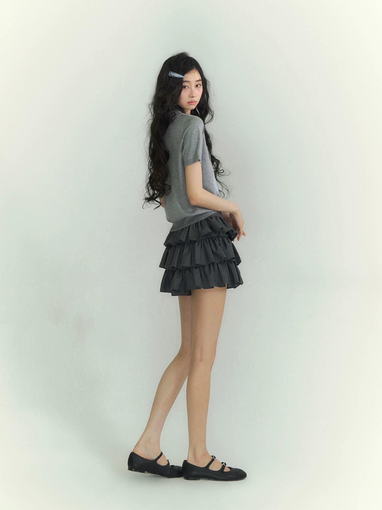 Diamond Panel Colorblock Polo Knit Top