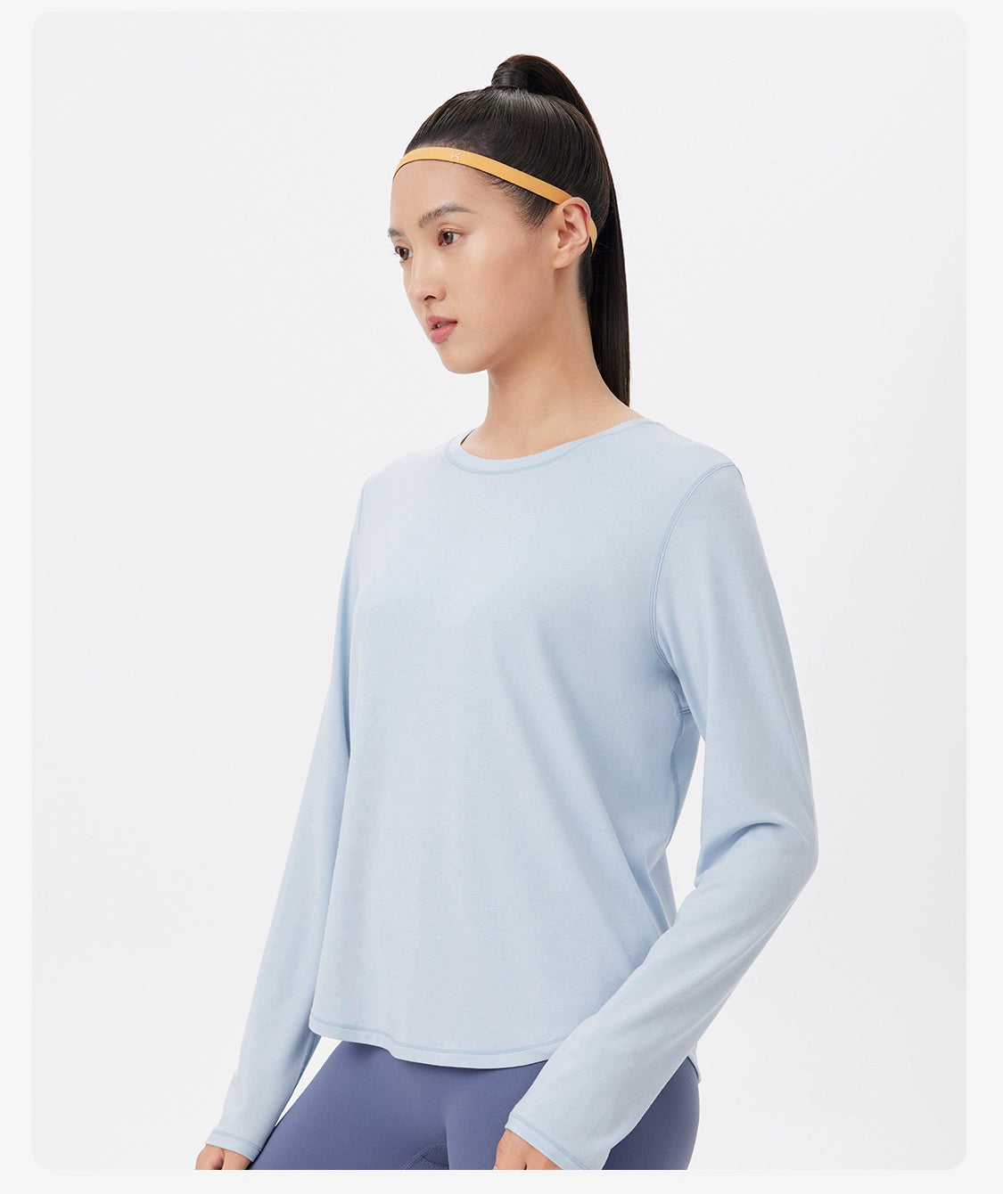 Round-neck Long-sleeve Pilates Training Top