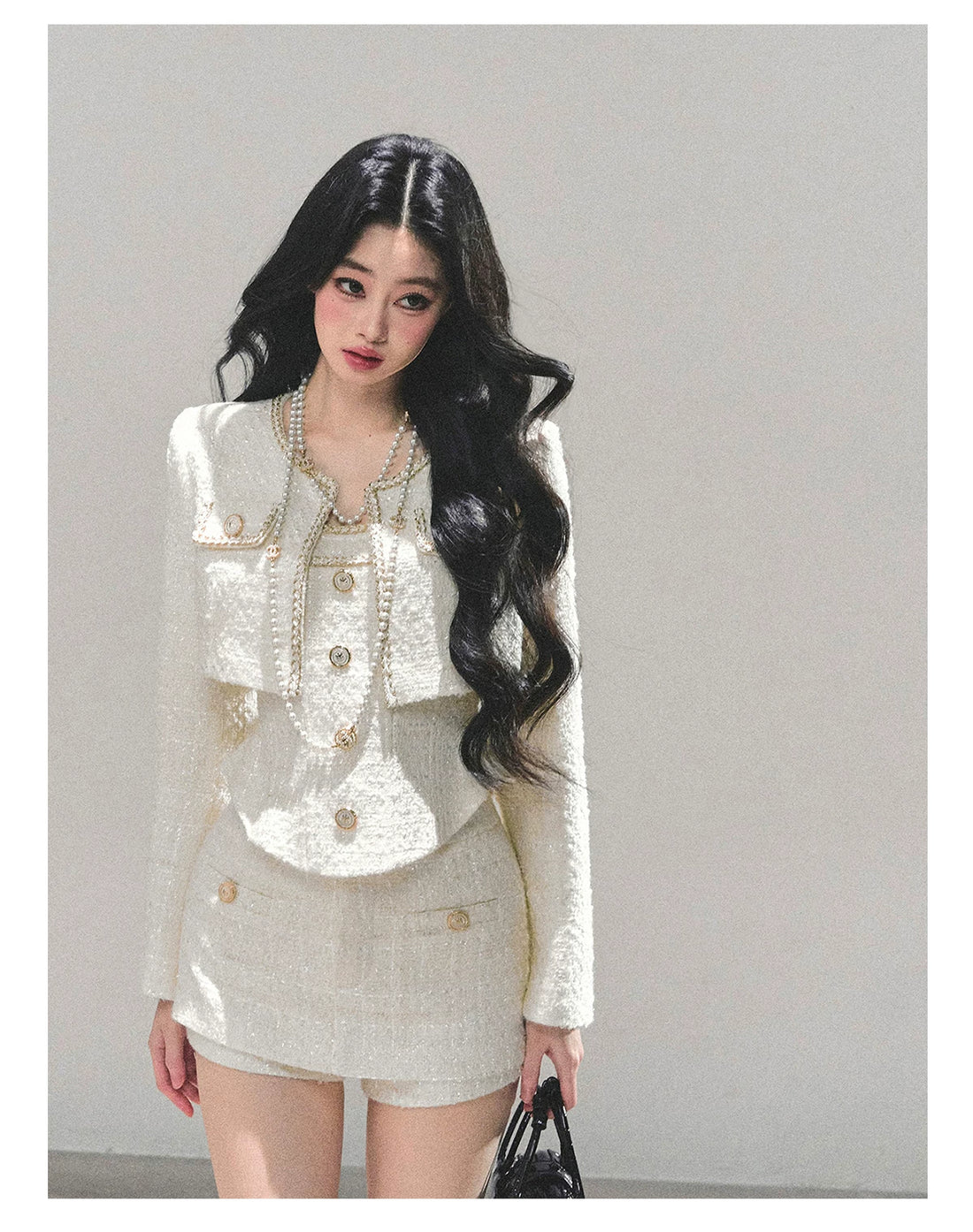 AOMALM Tweed-Inspired Three-Piece Set – view 5